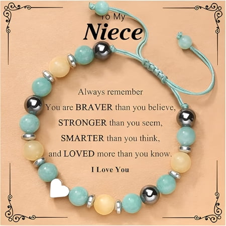 DESIGNICE 2026 New to My Daughter/Granddaughter/Niece Bracelet,Back to School Graduation Valentines Christmas Birthday Gifts for Girls