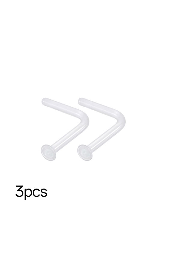 20G 18G Clear Nose Studs for Work Clear Nose Rings for Work Clear Nose Piercing Plastic Nose Rings for Surgery Invisible Nose Ring Retainer Clear Nose Ring Spacers Nose Retainers