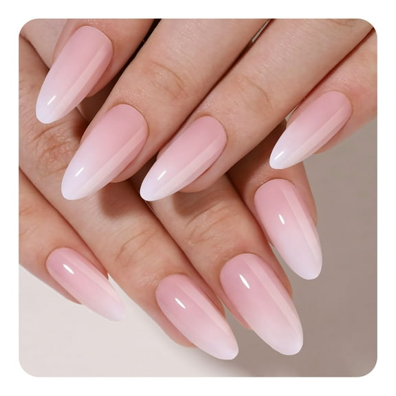 DESIGNICE 26Pcs Fake Nails Eco-Friendly Adhesive Nails Press Ons,Comfortable&Pressure-Free Seamless Nails Press on Nails for Women,Style1,Pink