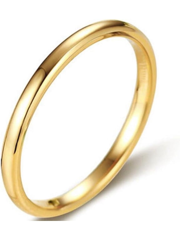 2Mm Tungsten Carbide Stackable Ring Plain Wedding Band