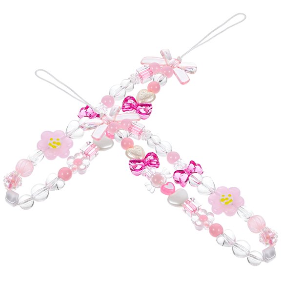 DESIGNICE 2PCS Beaded Butterfly Phone Charms for Women Girls