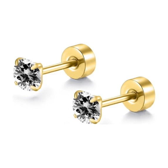 DESIGNICE 2Pair Earrings,Aaa Zircon Piercing Earrings,Sparkling Stones Fashionable Look Earrings for Women,Style2