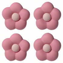 DESIGNICE 2Pairs Stud Earrings,Silver Plated Flower Earrings,Gouache Flower Women'S Earrings,Style1