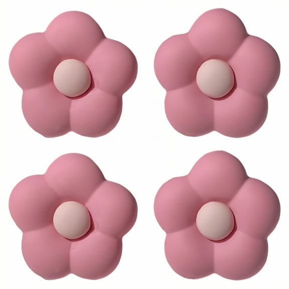 DESIGNICE 2Pairs Stud Earrings,Silver Plated Flower Earrings,Gouache Flower Women'S Earrings,Style1