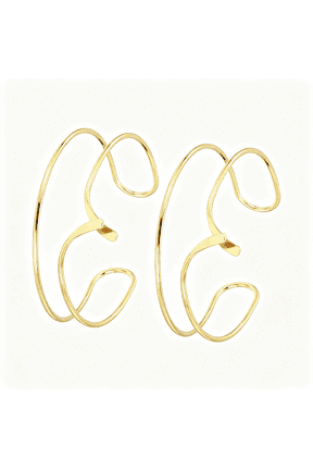 2Pcs Arm Cuff Bracelet for Women,Two-Wire Upper Arm Cuffs Open Adjustable Minimalist Cuff Bangle Bracelet Set Stackable Armband