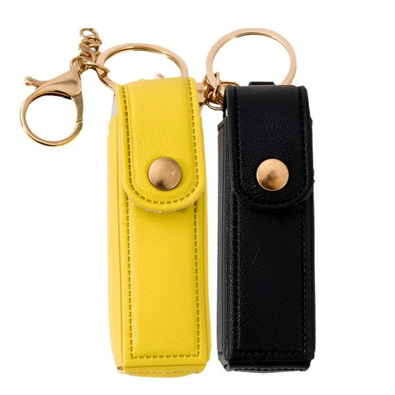 DESIGNICE 2Pcs Chapstick Holder Key Chain, Cute Keychain,Cute Keychain Wrist Keychain,Metal