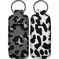 thumbnail image 1 of DESIGNICE 2Pcs Chapstick Holder Key Chain, Keychain Wristlet,Keychain Wallet Key Ring Bracelet, 1 of 4