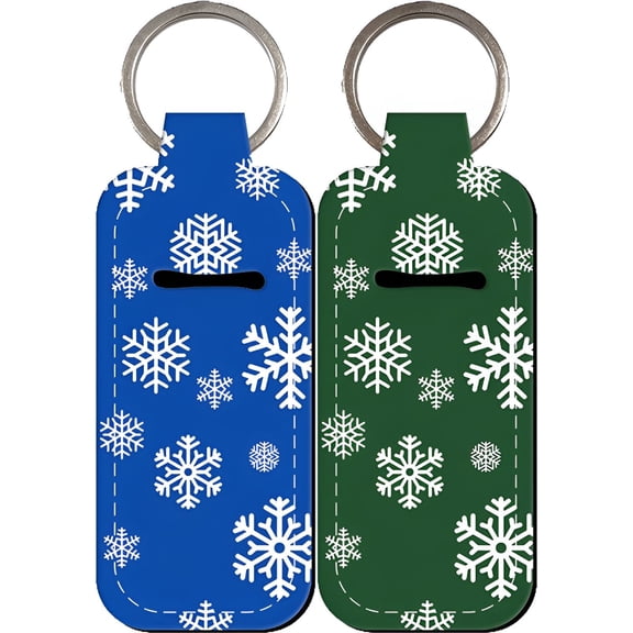 DESIGNICE 2026 New 2Pcs Chapstick Holder Key Chain,Cute Keychain,Wallet Keychain Car Key Chain,Metal