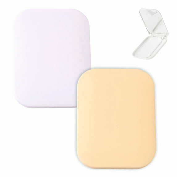 DESIGNICE 2Pcs Compact Mirror,Combined Comb Compact Mirror Bulk,Quick Touchup Small Mirror for Purse,Multicolor4