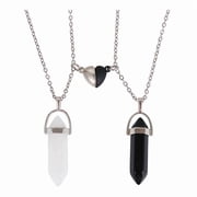DESIGNICE 2 Pcs Couple Necklace,Romantic "I Love You" Gifts for Her,Matching Couples Jewelry