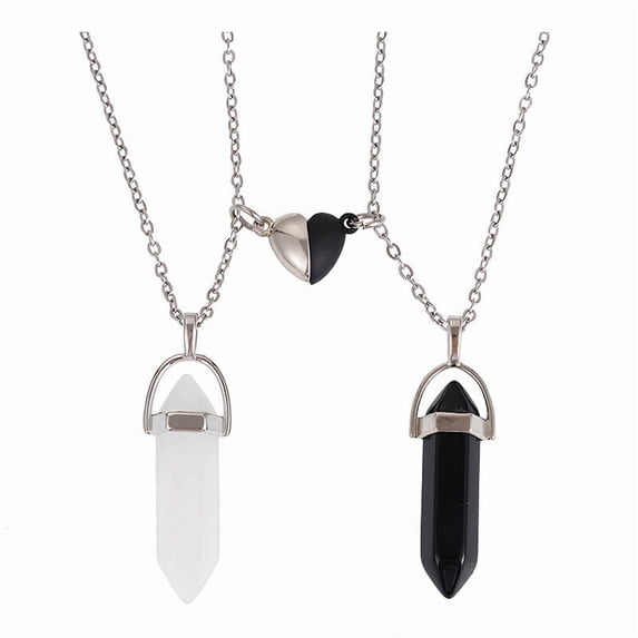 DESIGNICE 2 Pcs Couple Necklace,Romantic "I Love You" Gifts for Her,Matching Couples Jewelry