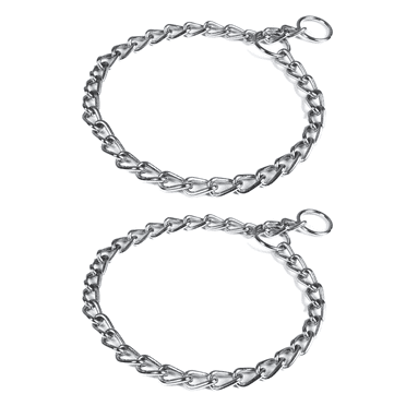 DESIGNICE 2Pcs Dog Collar Comfortable Fit for Pets Dog Collar for Large Dogs Stylish & Functional Dog Chain Collars,Style1