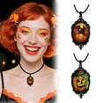 thumbnail image 1 of DESIGNICE 2Pcs Goth Accessories,Halloween Pumpkin Bats Black Necklaces for Women,Leather Chain Alloy Goth Jewelry,For Men and Women,Mix3, 1 of 7