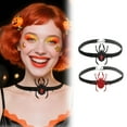 thumbnail image 1 of DESIGNICE 2Pcs Goth Accessories,Halloween animal Gems Choker Necklaces for Woman,Polyester Halloween Jewelry,For Halloween Ladies,Mix10, 1 of 7