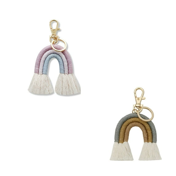 DESIGNICE 2Pcs Keychain, Key Ring,Keychain Wallet Llaveros Para Mujer,Metal