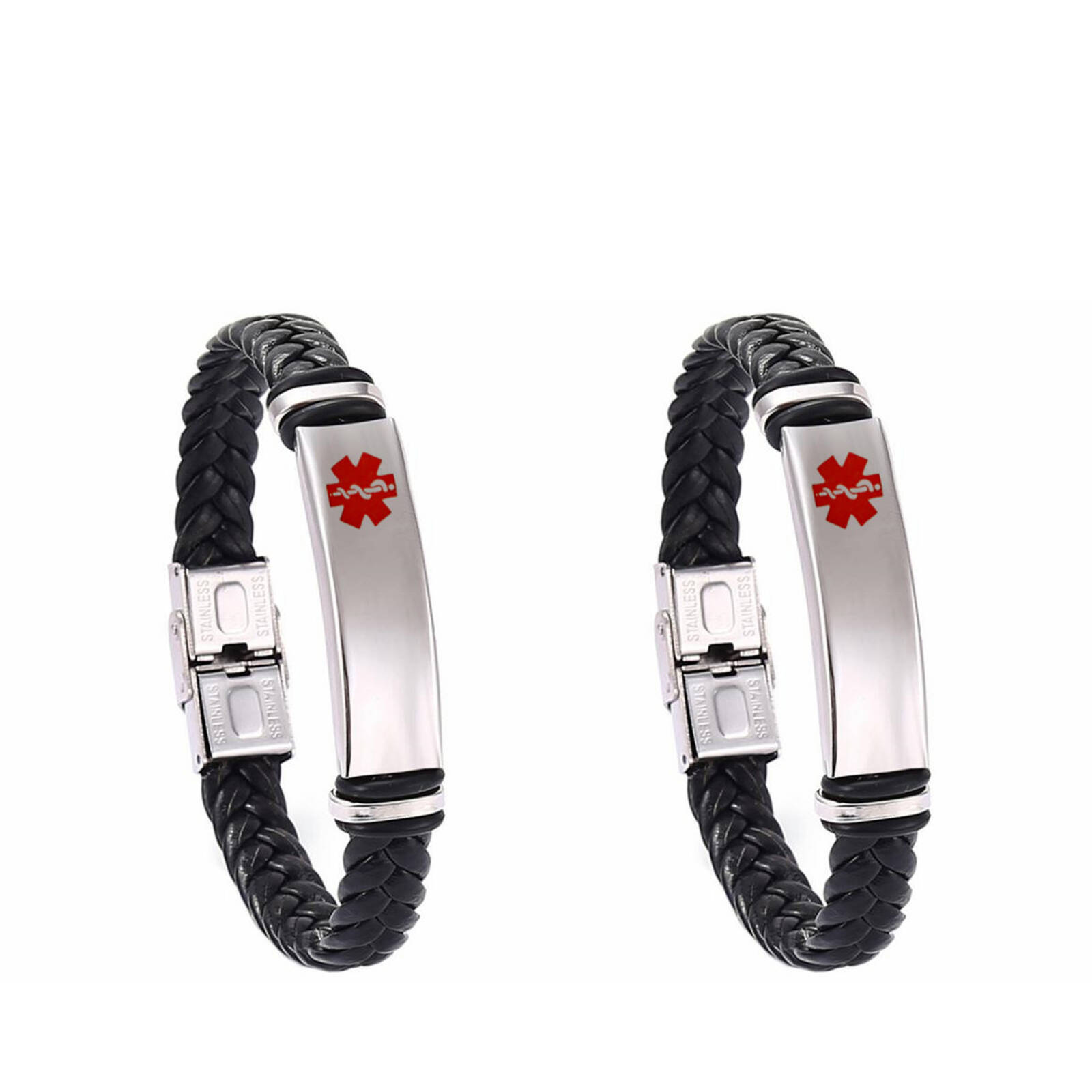 DESIGNICE 2Pcs Medical Bracelet,Functional Adjustable Charm Bracelet ...