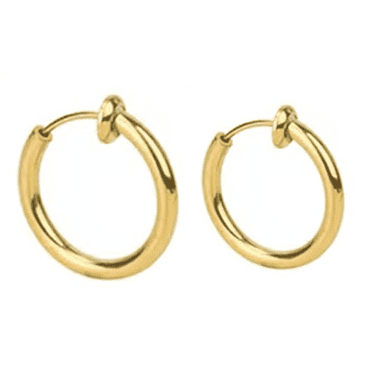 DESIGNICE 2Pcs Septum Jewelry,No Piercing Fake Piercings,Safe Wear Easy Fit Fake Septum Ring,Gold