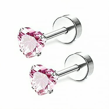 DESIGNICE 2Pcs Stud Earrings for Women,Greenery Style Stainless Steel Earrings,Gentle Touch Stud Earrings for Women Hypoallergenic,Style1