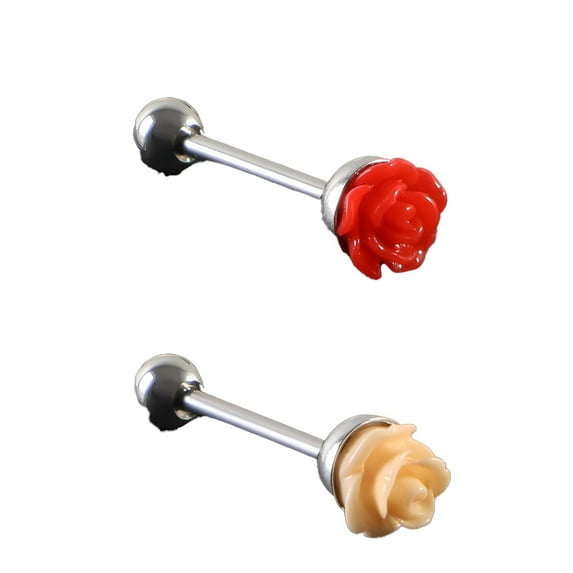 DESIGNICE 2Pcs Tongue Rings,Piercing Jewelry,Body Jewelry,Style293