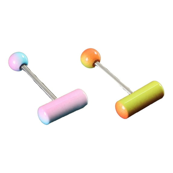 DESIGNICE 2Pcs Tongue Rings,Piercing Jewelry,Body Jewelry,Style126