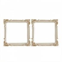 DESIGNICE 2Pcs Vintage Picture Frames,Mini Essential Small Picture Frames,Various Pair Photo Frame,5.91"X5.91",Style1