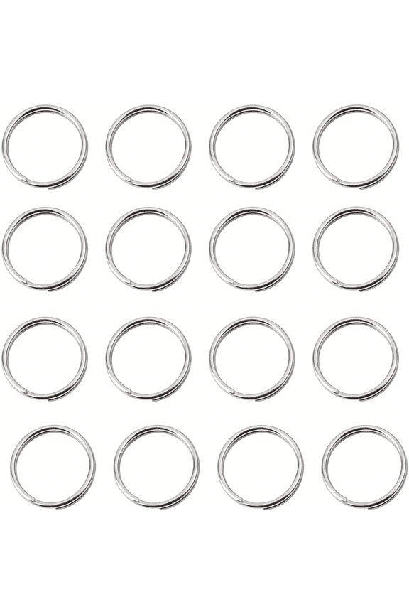3/4 Inch Split Rings,Stainless Steel Round Key Ring Dog Id Ring,Key Chain Rings for Craft,Car Keys Organization(40 Pcs)