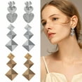 thumbnail image 1 of DESIGNICE 3 Pairs Statement Earrings for Women,Iron Plating Geometric Drop Earrings,Gold Dangle Earrings for Women Wife Girlfriend Jewelry Gift,Style1, 1 of 7