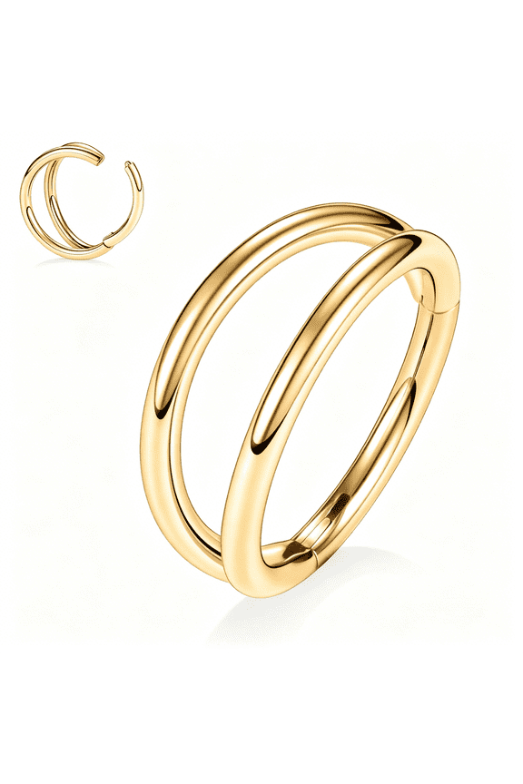 316L Surgical Steel Septum Clicker Ring Nose Ring Hoop Sleeper Hoop Earring Helix Rook Conch Cartilage Daith Tragus Earrings Lobe Nose Piercing Jewelry for Women