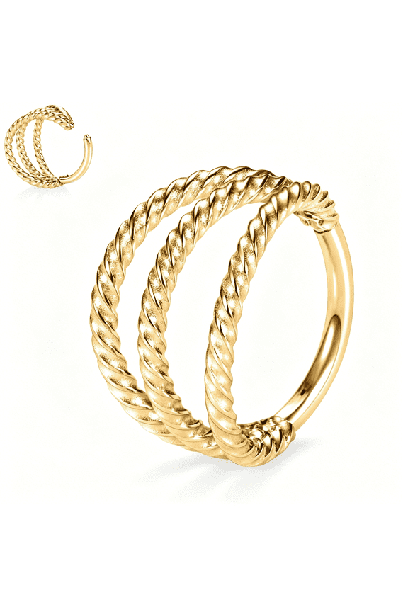 316L Surgical Steel Septum Clicker Ring Nose Ring Hoop Sleeper Hoop Earring HelixRook Conch Cartilage Daith Tragus Earrings Lobe Nose Piercing Jewelry for Women