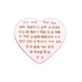 thumbnail image 1 of DESIGNICE 36Pair Earrings,Flower & Heart Design Stud Earrings,Sweet Personality Versatile Wear Jewelry,Style1, 1 of 2