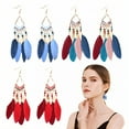 thumbnail image 1 of DESIGNICE 3Pairs Western Earrings,Alloy Cowgirl Earrings,Starlit Sway Western Jewelry for Women,6"X1.6",Style1, 1 of 7