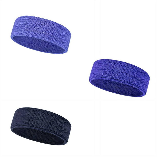 DESIGNICE 3Pcs Headbands High Sweat Absorption Sweat Band,Comfortable and Dry Soft Touch Head Wraps for Women,Style6,Multicolor