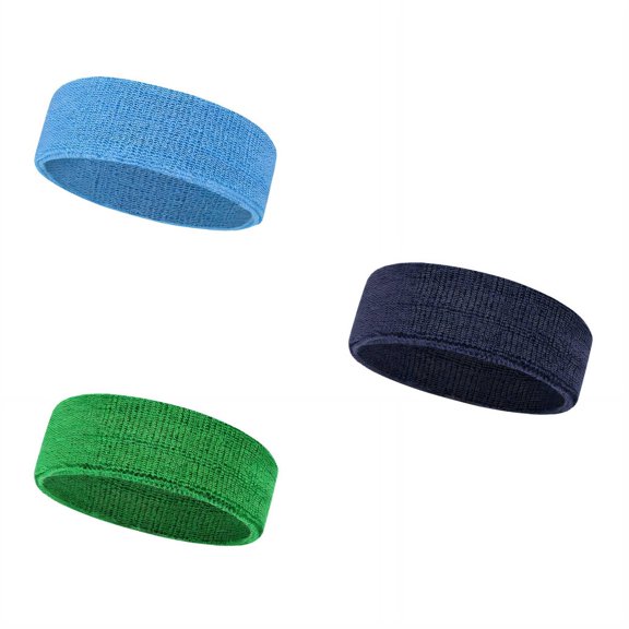 DESIGNICE 3Pcs Headbands Sweat-Resistant Sweat Band,Light and Comfortable Soft Touch Head Wraps for Women,Style4,Multicolor