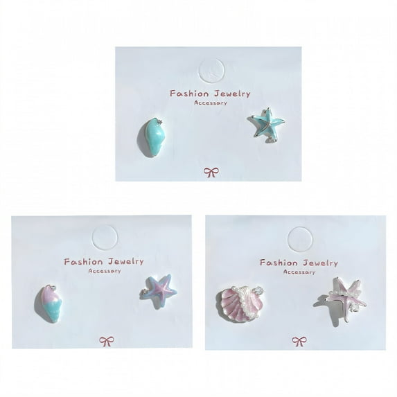 DESIGNICE 3Pcs Summer Earrings,Scratch & Rub Proofing Summer Earrings for Women,Alloy Material Cute Earrings,Womens Earrings Trendy for Outdoor,Style3