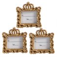 thumbnail image 1 of DESIGNICE 3Pcs Vintage Picture Frames,Delicate Design Wall Frames,Flexible Display Gold Picture Frames,3.94"X3.94",Gold, 1 of 7