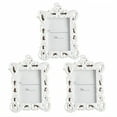 thumbnail image 1 of DESIGNICE 3Pcs Vintage Picture Frames,Fine Craft Wall Frames,Graceful Vibe Family Picture Frame,5.91"X3.94",White, 1 of 7