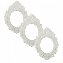 DESIGNICE 3Pcs Vintage Picture Frames,Handmade Texture Picture Frames,Classic Shape Photo Frame,3.94"X3.15",White