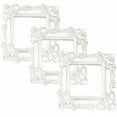 thumbnail image 1 of DESIGNICE 3Pcs Vintage Picture Frames,Resin Craft Picture Frames,Embossed Detail Photo Frame,3.15"X3.15",White, 1 of 7