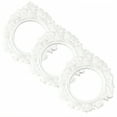 thumbnail image 1 of DESIGNICE 3Pcs Vintage Picture Frames,Round Shape Picture Frames,Embossed Pattern Photo Frame,1.97"X1.97",White, 1 of 7