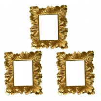 DESIGNICE 3Pcs Vintage Picture Frames,Wall Decor Photo Frames,Rich Atmosphere Gold Picture Frames,3.94"X3.94",Gold