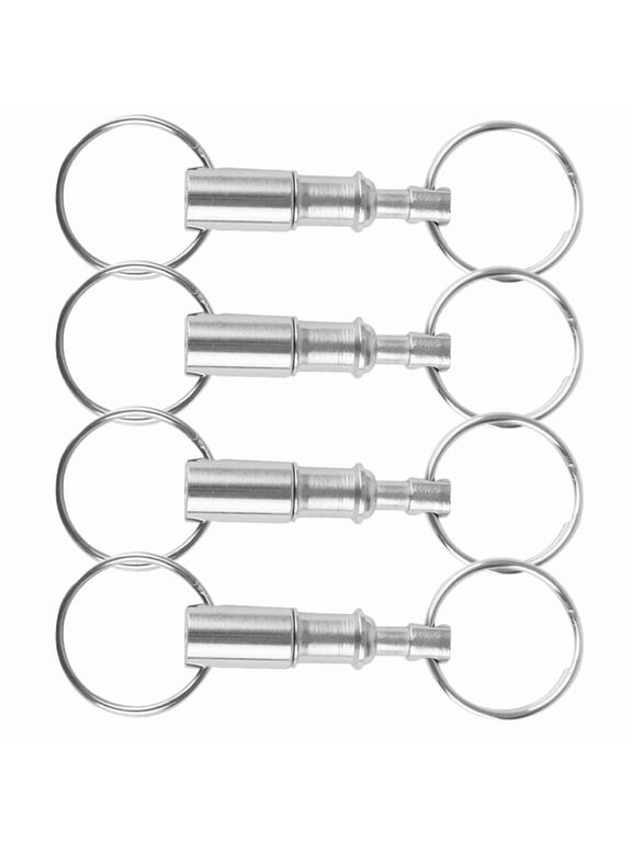 4 Pcs Detachable Keychain to Disassemble Ring Fob Chains Quick Release Disconnect
