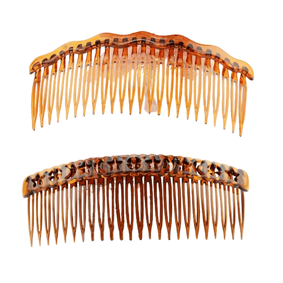 DESIGNICE 4 Pcs Hair Comb,24-Tooth Wide Tooth Comb,Changeable Hair Clip Combs,Style 4