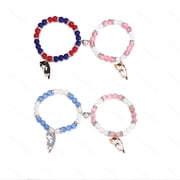 DESIGNICE 4Pcs Friendship Heart Bracelet for Lover Kawaii Cat Design Best Friends Matching Bracelet Matching Bracelets for Best Friends