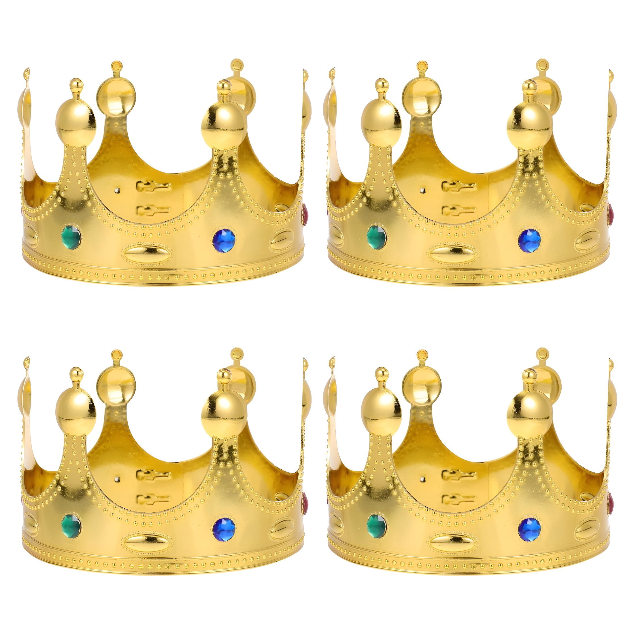 Gold Plastic Crowns