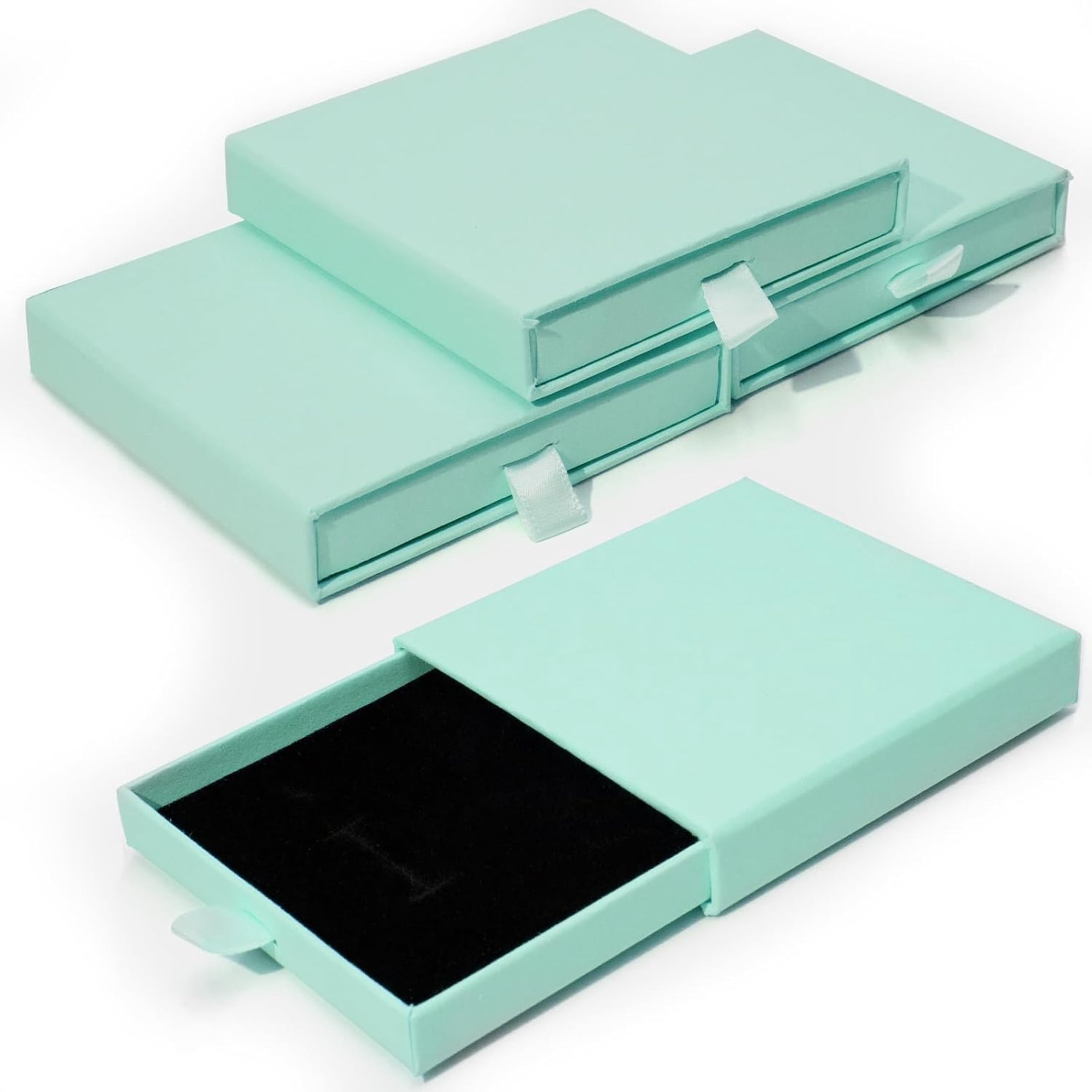 DESIGNICE 4Pcs Jewelry Gift Box,3.5×3.5X0.7Inch Cardboard Jewelry Boxes ...