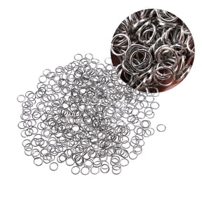 DESIGNICE 500pcs 6mm Closed Jump Rings for Jewelry Making (Silver)