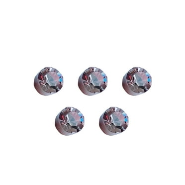DESIGNICE 5Pair Earrings,Innovative Magnetic Design Stud Earrings for Women,No Piercing Easy Wear Ear Cuffs,White