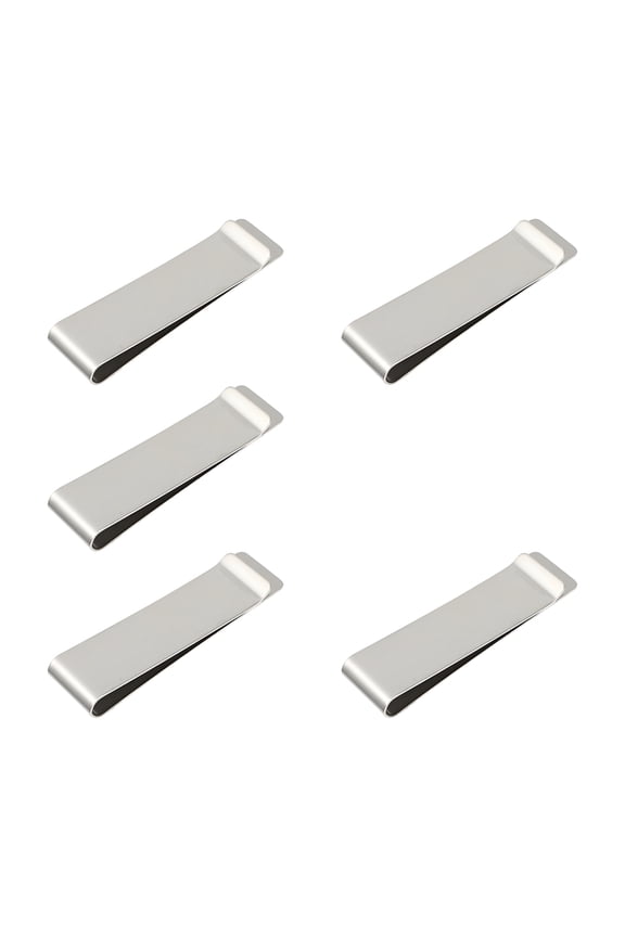 5Pcs Convenient Money Clips Portable Money Holders Stainless Cash Clips Professional Cash Clips