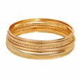 thumbnail image 1 of DESIGNICE 5Pcs Gold Bangles for Women Flexible Stacking Girls Jewelry Electroplating Gold Bangles for Women Gold, 1 of 7