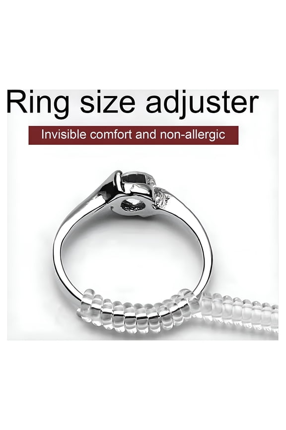 5Pcs/Set Ring Size Adjuster Invisible Soft Texture Comfortable Wearing Jewelry Guard Spiral Silicone Tightener for Loose Rings,5 Mm Circle
